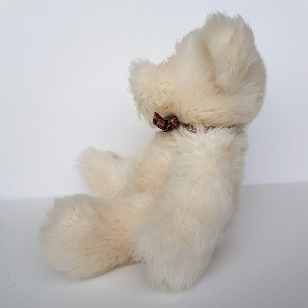 Russ WALTER TEDDY BEAR Cream 35cm Plush Soft Toy Stuffed Animal Scruffy Floppy6