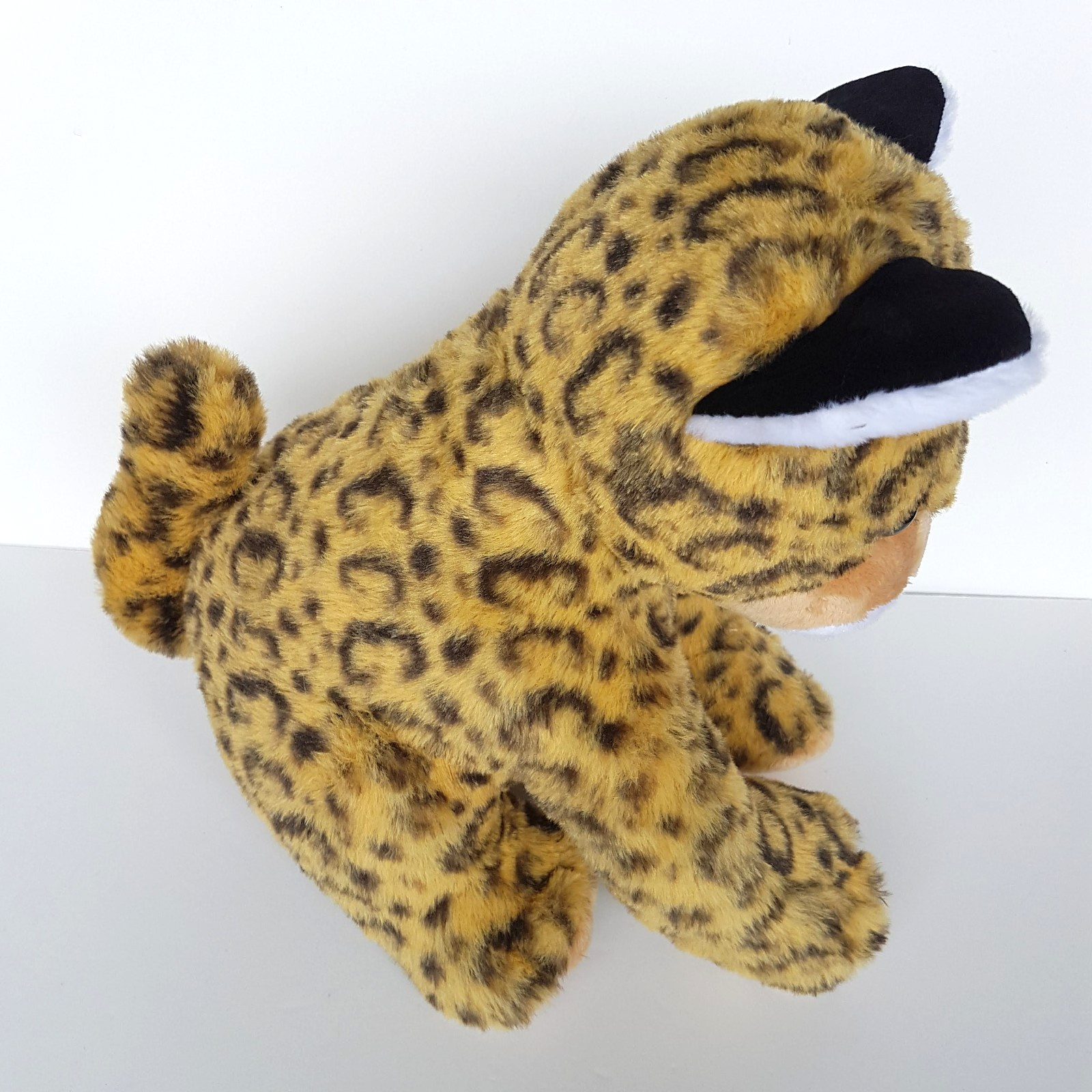 Pretty LEOPARD WILD CAT Spotted Jaguar 28cm Plush Stuffed Animal Safari Zoo Toy2