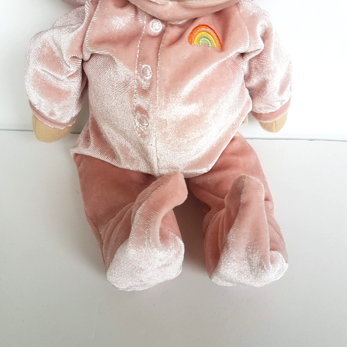 Olli Ella DOZY DINKUMS AURORA Fairy Doll Pink Plush Soft Fabric Doll Sleeping16