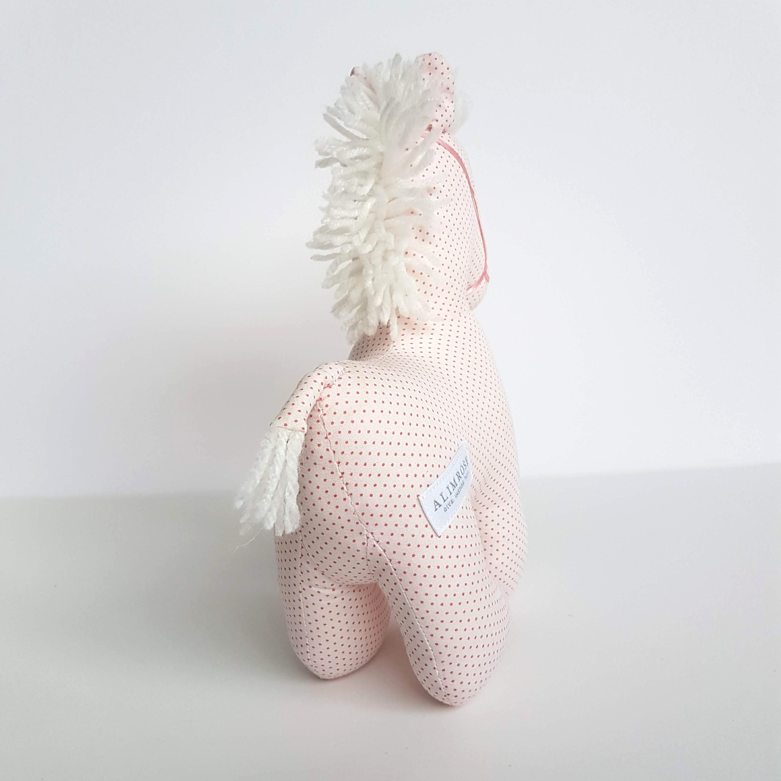 Alimrose PINK POLKA DOT PONY HORSE Soft Toy 24cm Stuffed Animal FAULT Neutral3