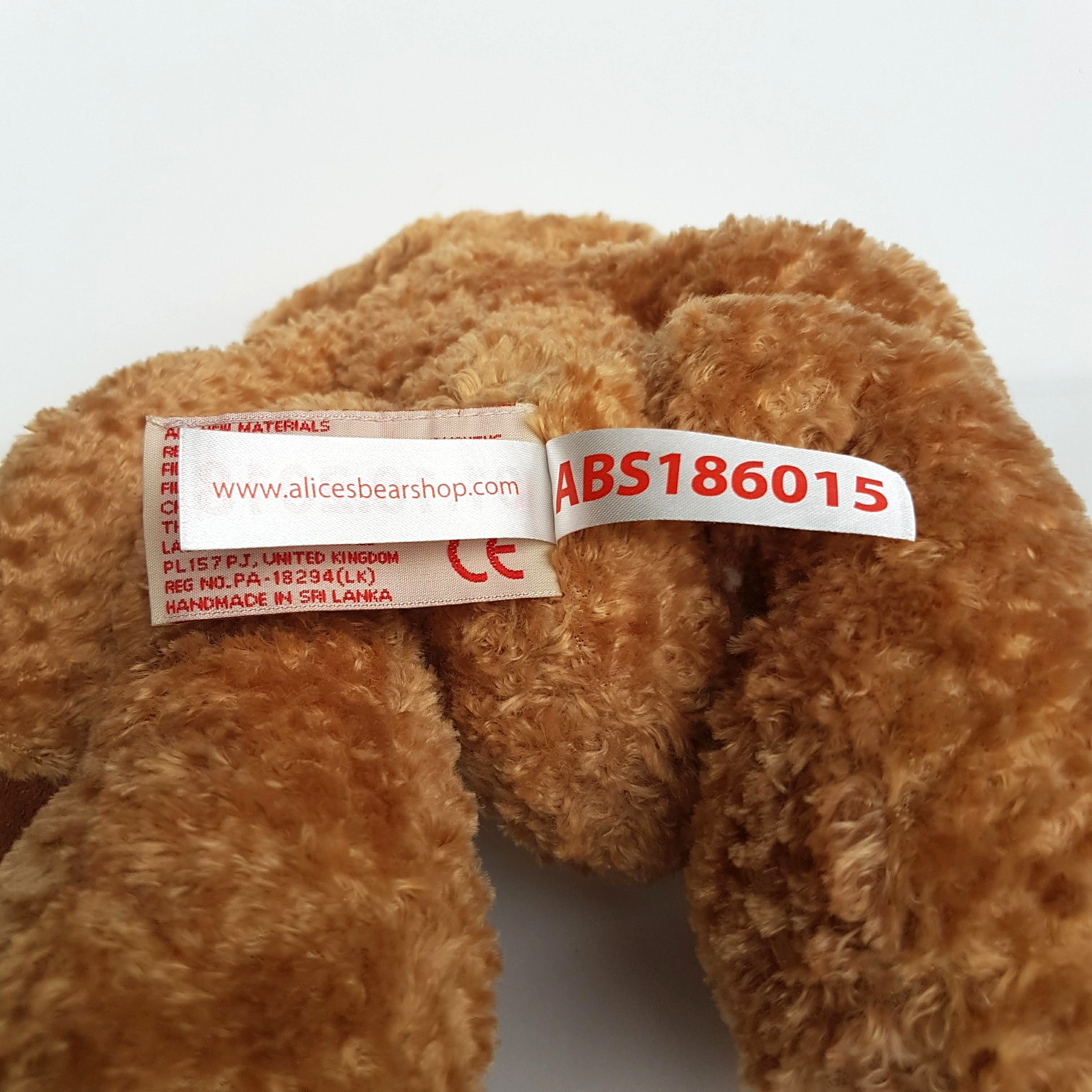Alice's Bear Shop TEDDY BEAR by CHARLIE BEARS 31cm Soft Toy Stuffed Animal Cute10