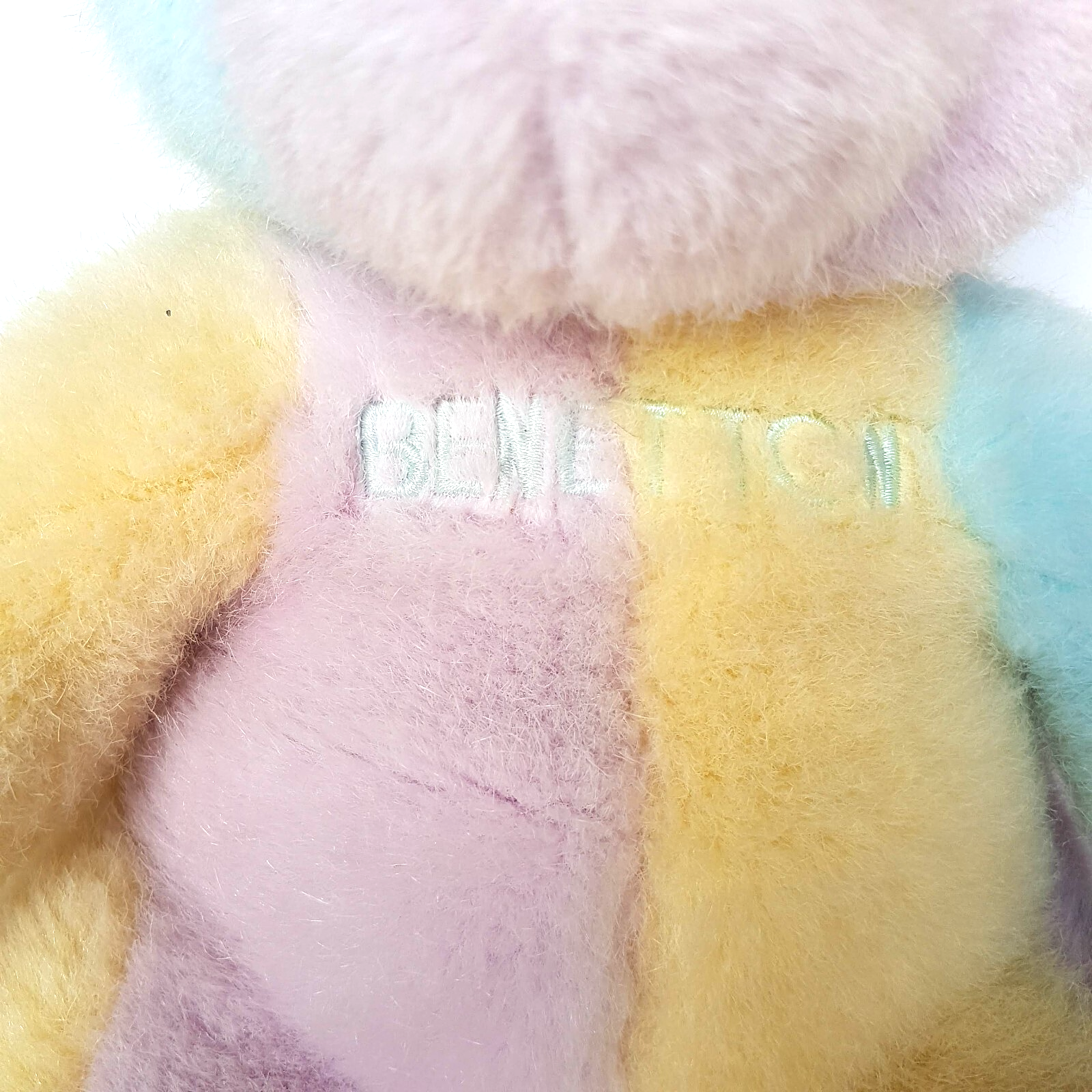 UNITED COLORS OF BENETTON Teddy Bear Colour Block 30cm Plush Rare Stuffed Animal4