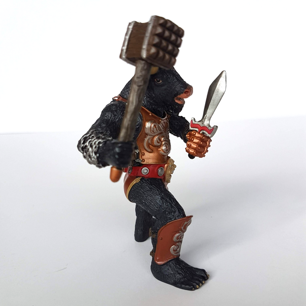 RARE Papo BLACK MINOTAUR VARIANT Action Figure 10cm Fantasy 2006 Animal Warriors5