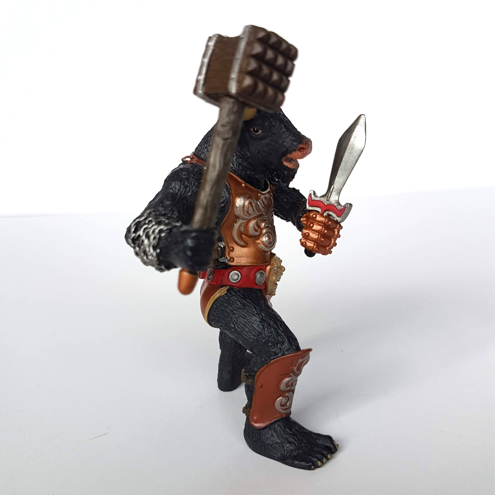RARE Papo BLACK MINOTAUR VARIANT Action Figure 10cm Fantasy 2006 Animal Warriors5