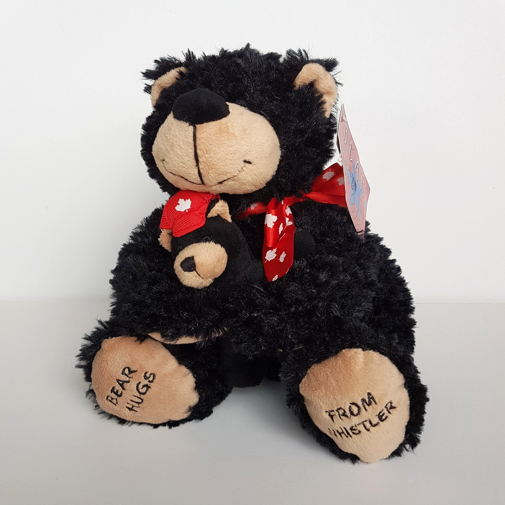 Creature Comforts WHISTLER BLACK BEAR & CUB 22cm Soft Toy Canada Stuffed Animal0