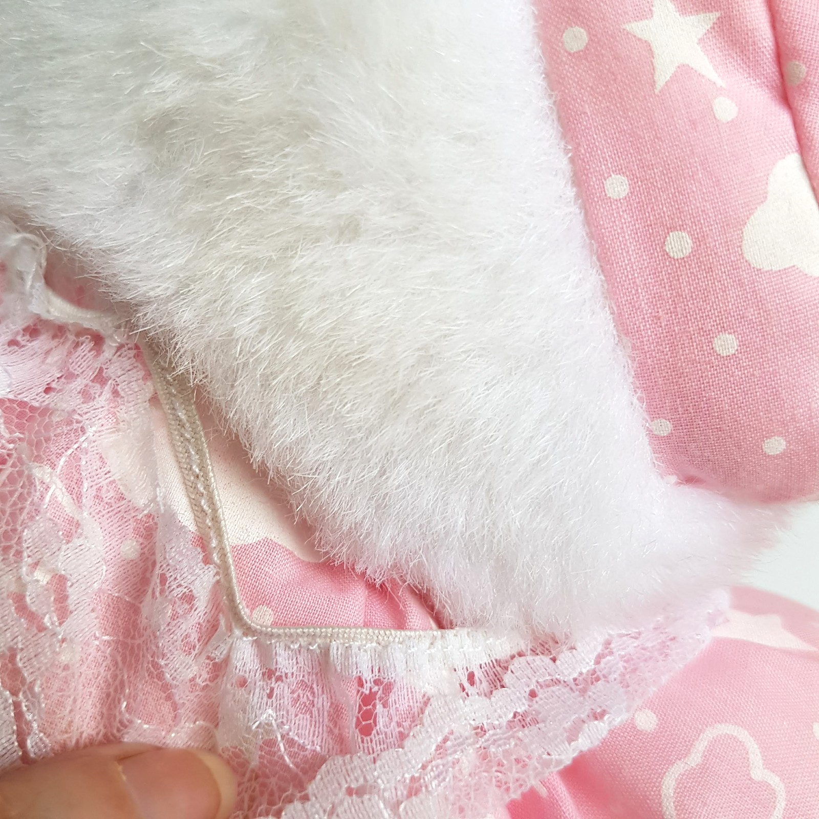 Vintage TEDDY IN BUNNY SLIPPERS Plush 34cm Pink Pyjamas Stuffed Animal Soft Toy19