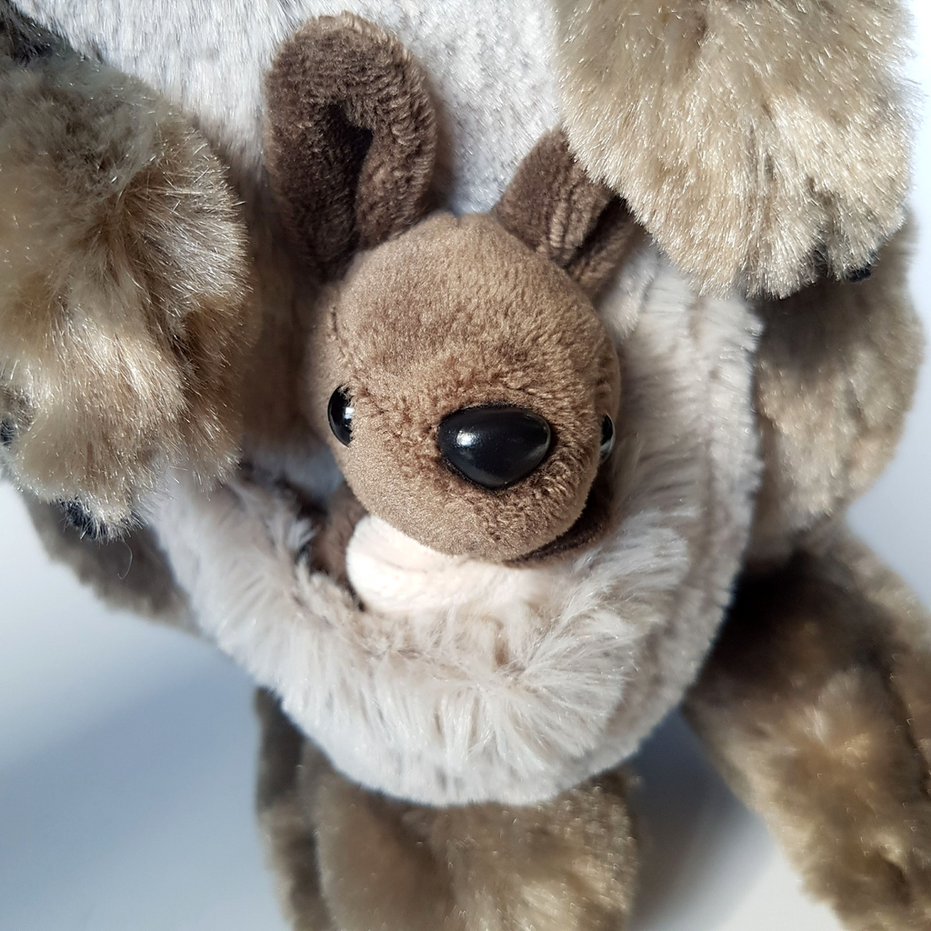 Wild Republic KANGAROO & JOEY 33cm Stuffed Animal Soft Toy Australian Animal TAG12