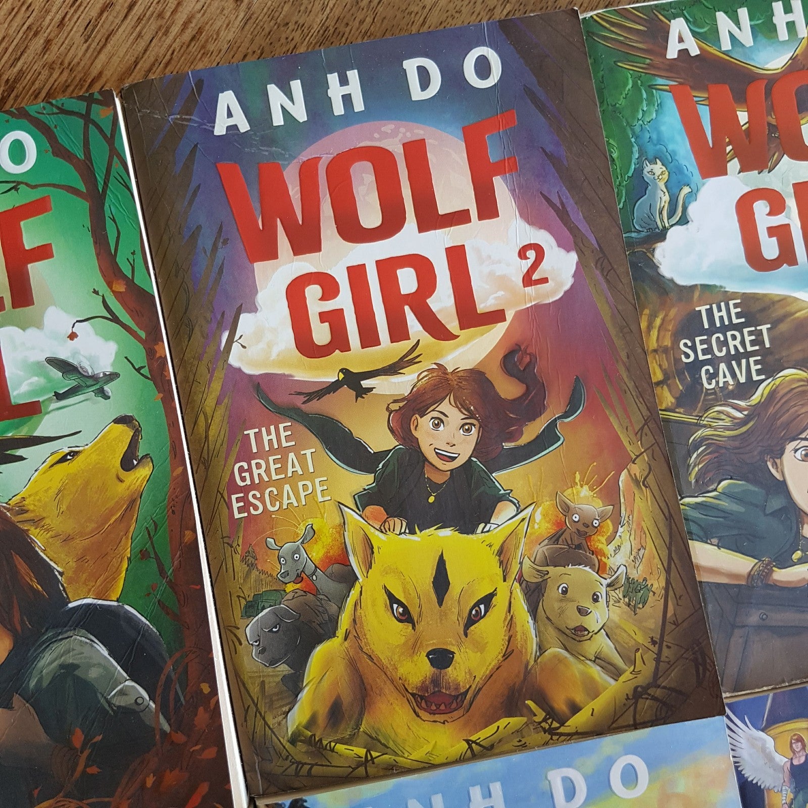 Anh Do WOLF GIRL 1 8 Fantasy Book Bundle Lot Kids Paperback Illustrated Novel2