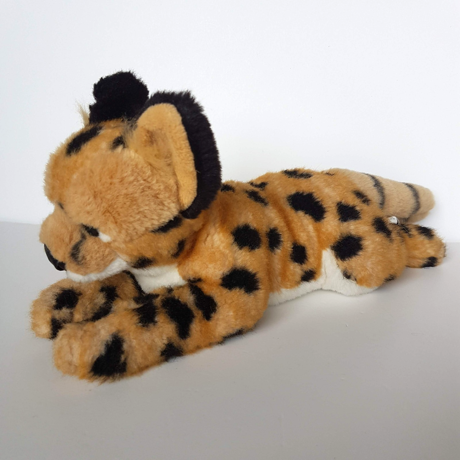 Korimco SERVAL WILD CAT Laying Plush Stuffed Animal Soft Toy Safari Animals Cute1