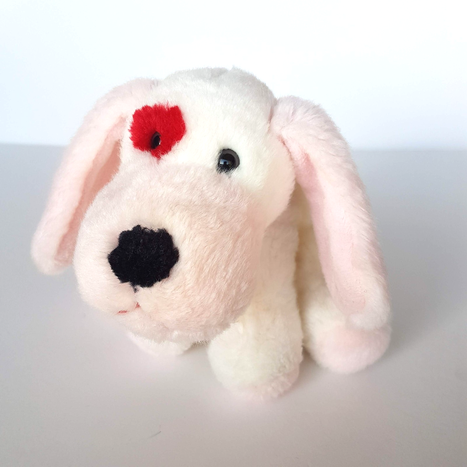 Floppy WHITE RED HEART DOG Plush 14cm Soft Toy Stuffed Animal LOVE TOY Heart1