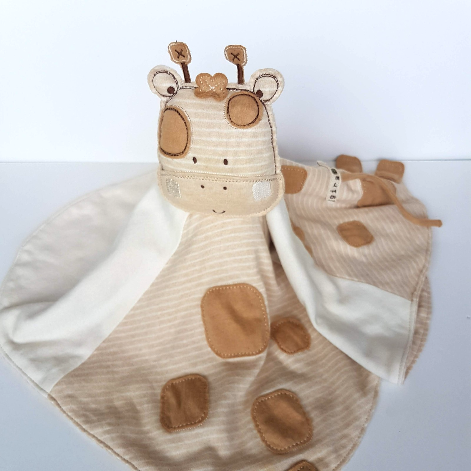 Nature's Purest GIRAFFE Baby Lovey Comforter Security Blanket Soft Toy Animal3