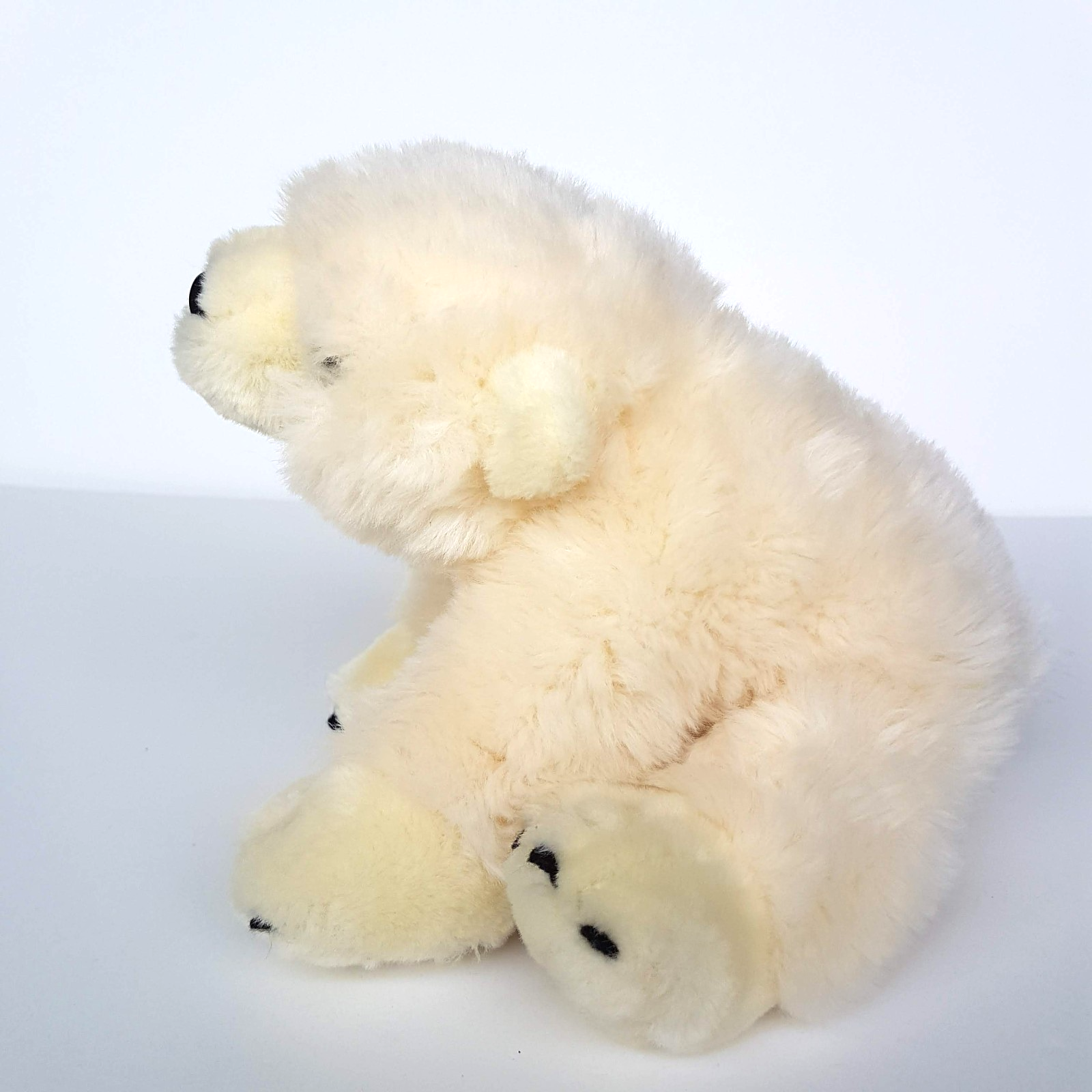 Sea World WHITE POLAR BEAR 19cm Stuffed Animal 2008 Arctic Bear Soft Toy Cute2