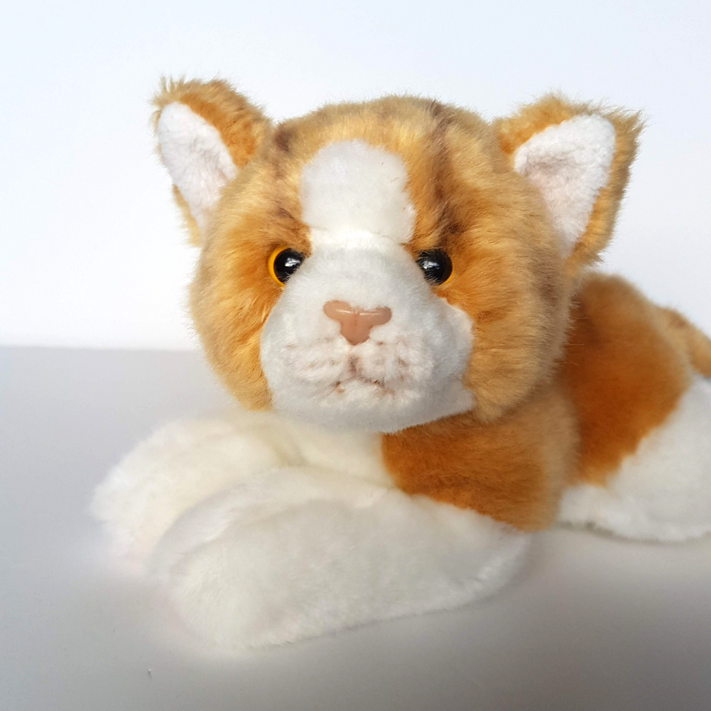 Cuddly Critters GINGER CAT Kitten Plush Stuffed Animal Soft Toy 24cm long Cuddly1