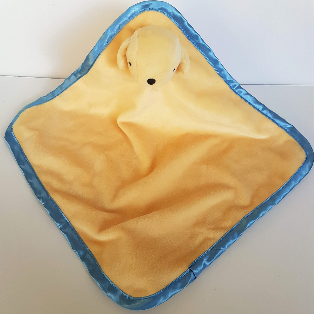 Yellow SPOT THE DOG Baby Lovey Satin Plush Comforter Security Blanket Soft Toy2