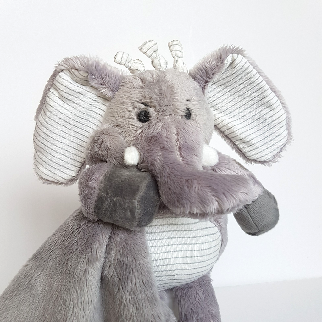 Ogilvies ELEPHANT Lovey Plush Comforter Security Blanket Soft Toy Stuffed Animal1