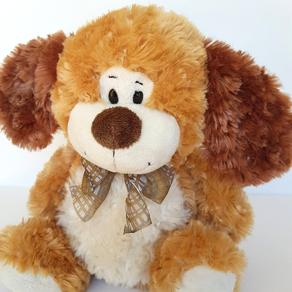 Hug Fun CUDDLY DOG Plush 28cm Puppy Stuffed Animal Soft Toy Bow Toys 'R Us2