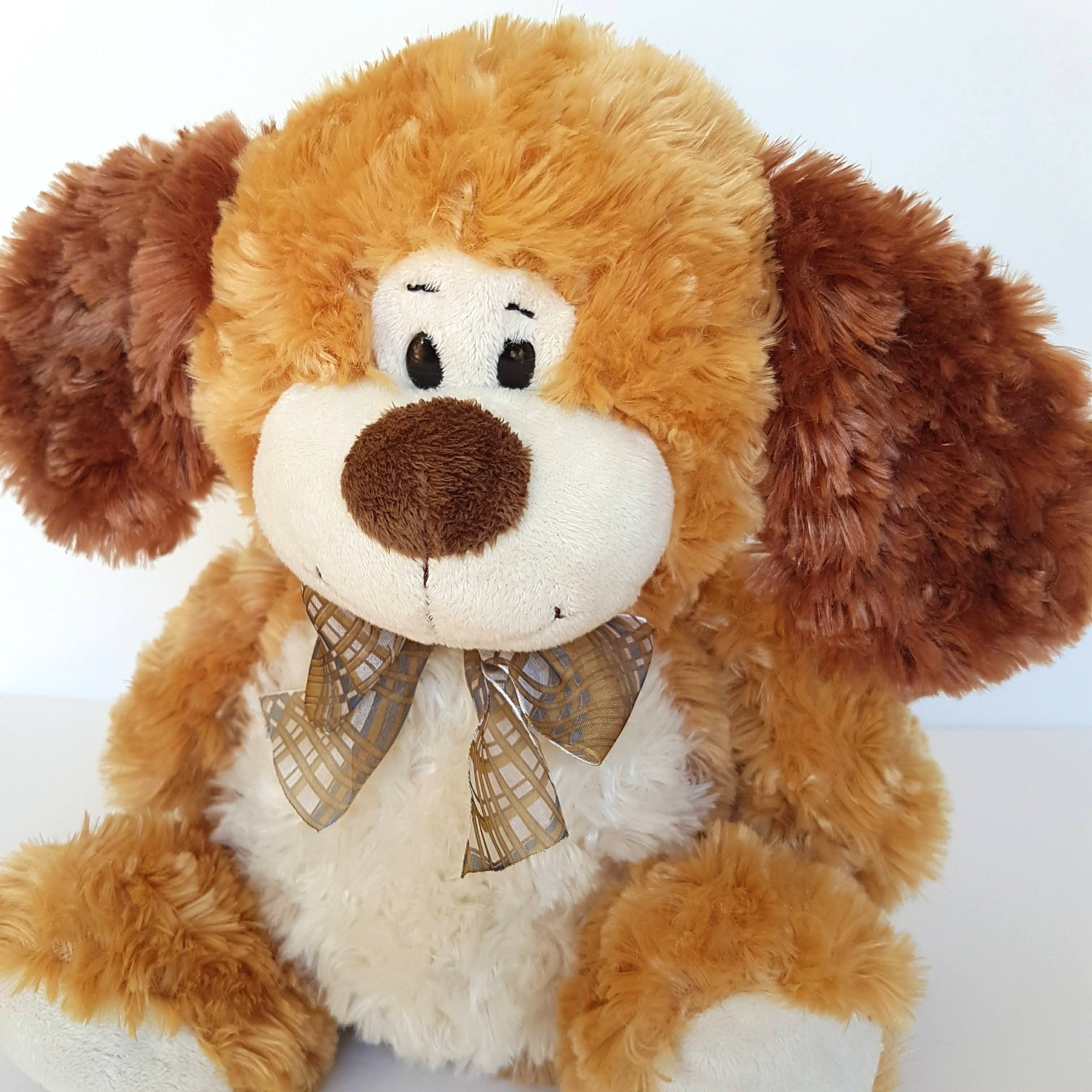 Hug Fun CUDDLY DOG Plush 28cm Puppy Stuffed Animal Soft Toy Bow Toys 'R Us2