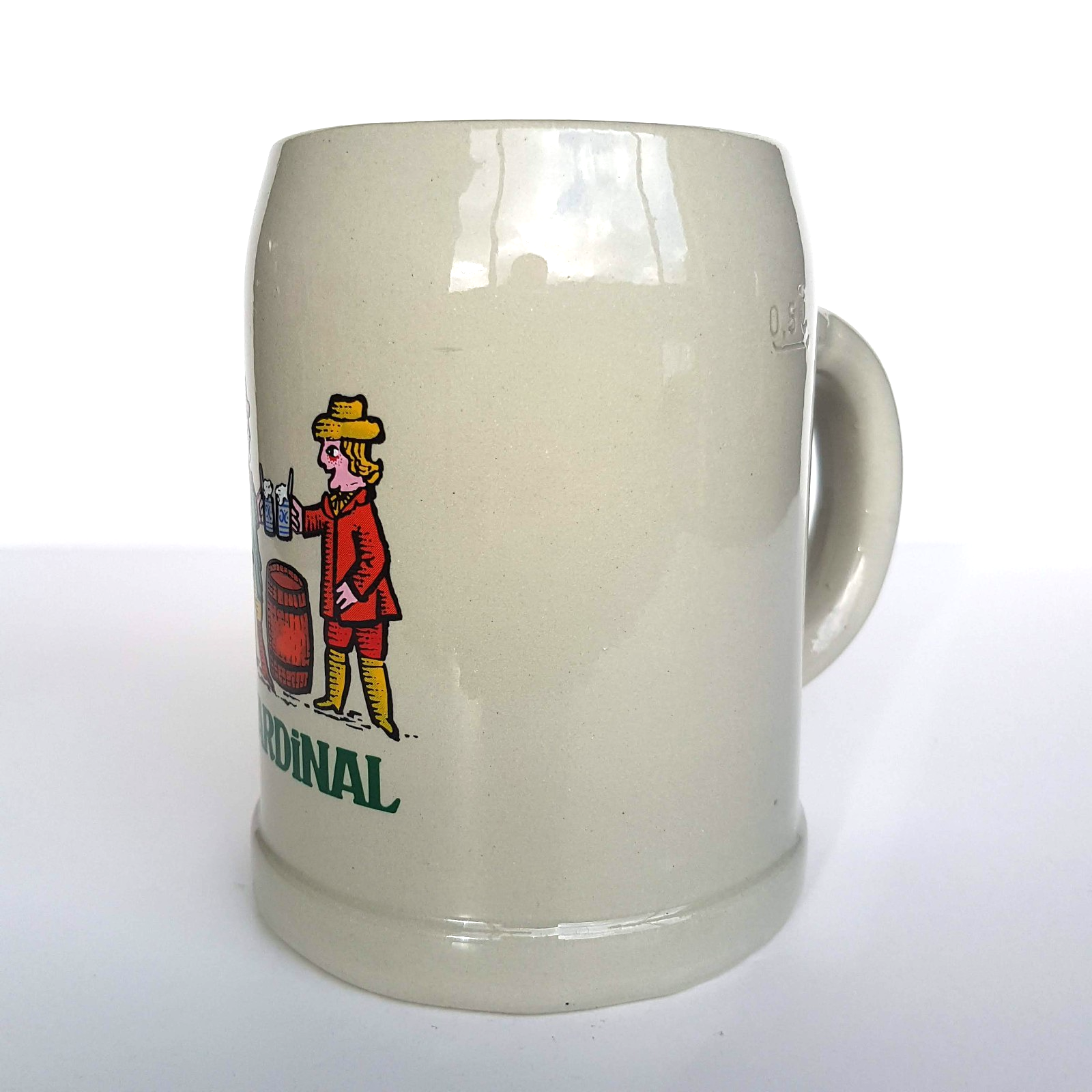 Vintage Rastal CARDINAL Stoneware Ceramic 13cm Beer Stein Mug 500ml Switzerland1
