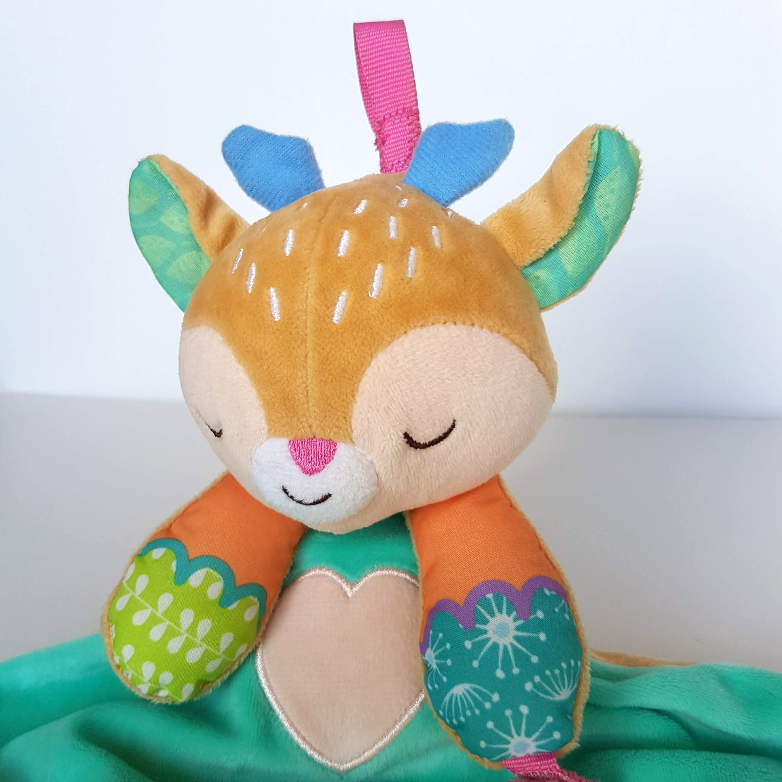 Vtech MY FRIEND FAWN Deer Lovey MUSIC Plush Comforter Blanket Sleep Soft Toy2