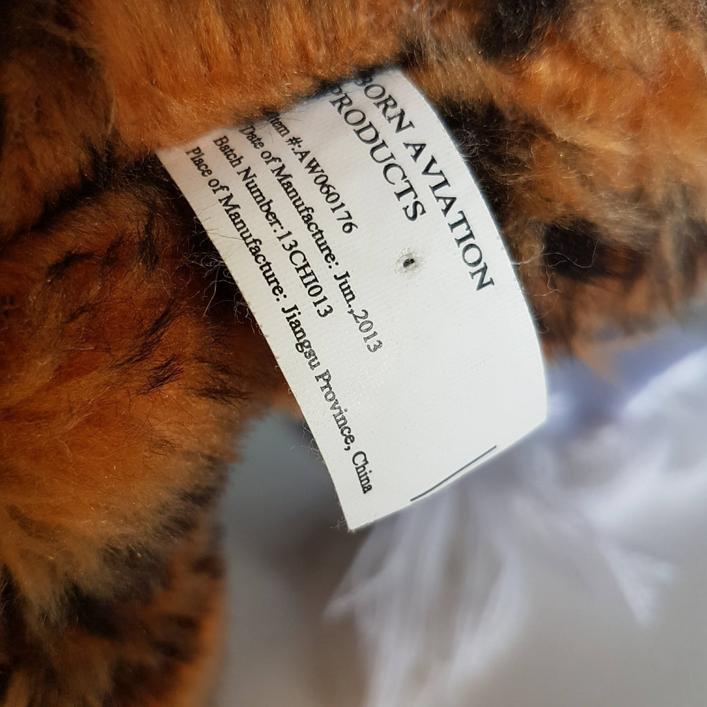 Rare Vintage FLYING TIGERS Aviation Squadron Pilot Plush Stuffed Animal Soft Toy15