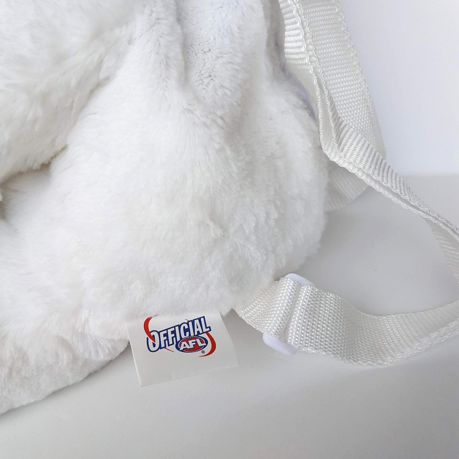 AFL WESTERN BULLDOGS Football Backpack Plush Dog Kids Bag Footy Merchandise Toy7