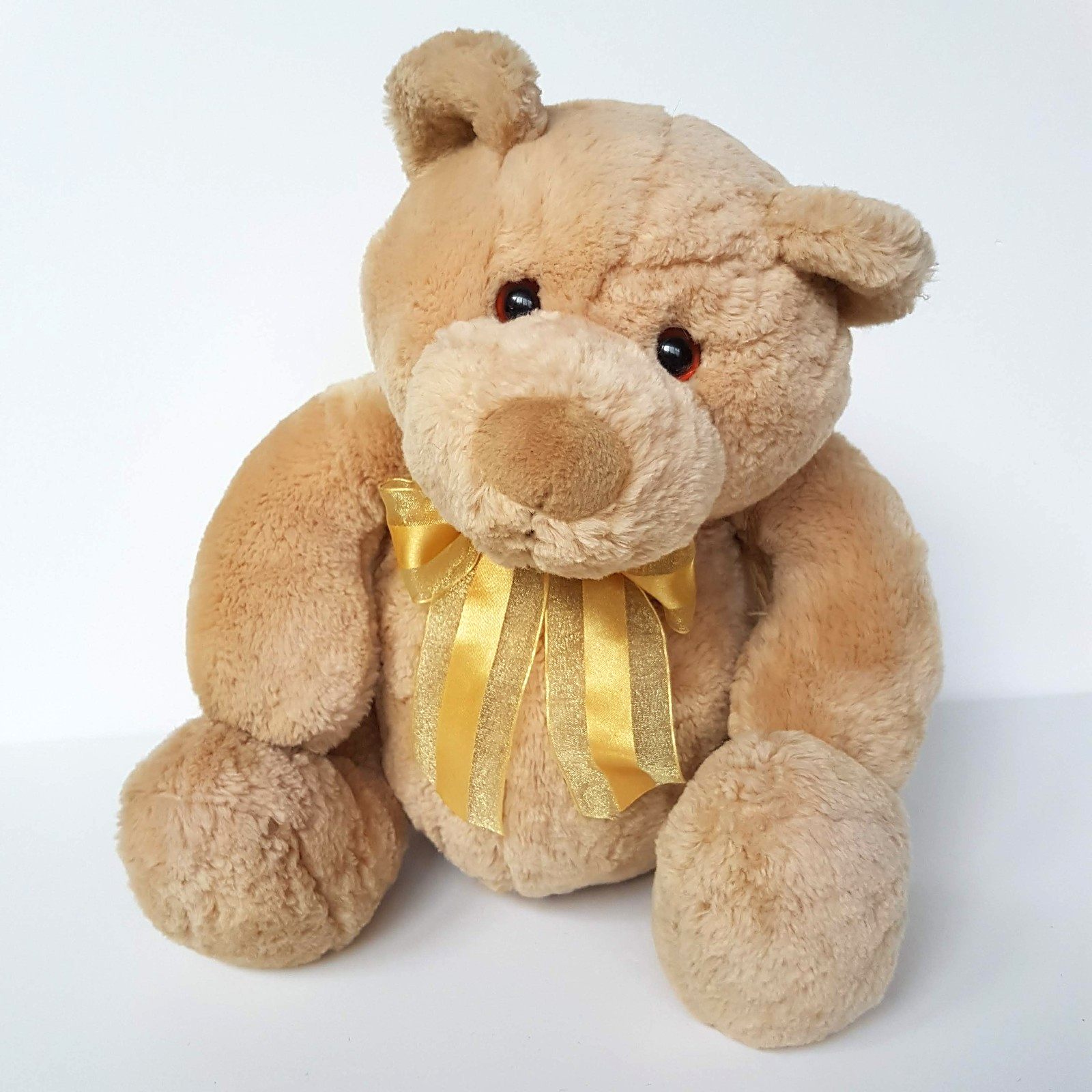 Gund Heads & Tales TEDDY BEAR Honey Plush Soft Toy 30cm Vintage Stuffed Animal0