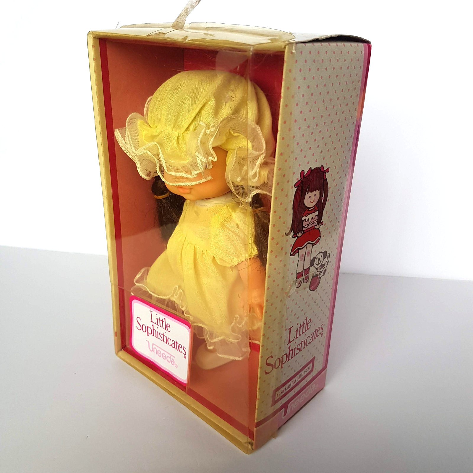 RARE Vintage 1983 UNEEDA LITTLE SOPHISTICATES DOLL BOX 21cm Brunette Collectible11