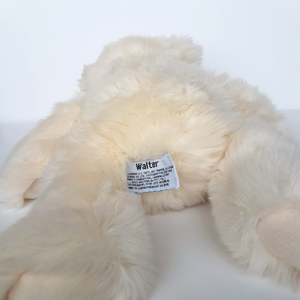 Russ WALTER TEDDY BEAR Cream 35cm Plush Soft Toy Stuffed Animal Scruffy Floppy7