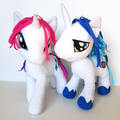 My Little Pony SHINING ARMOUR & RARITY 29cm Soft Toy Horse Plush Stuffed Animal0