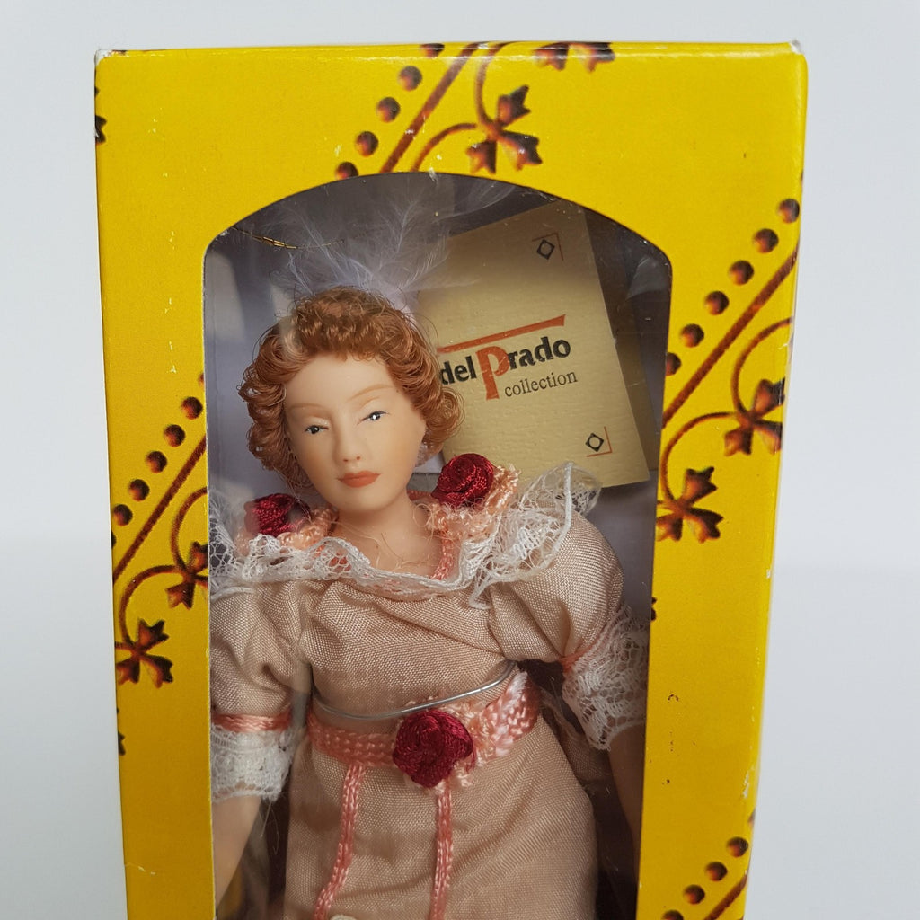 Del Prado Doll House VICTORIAN LADY Doll Woman Pink Dress BOX Collectible Toy1