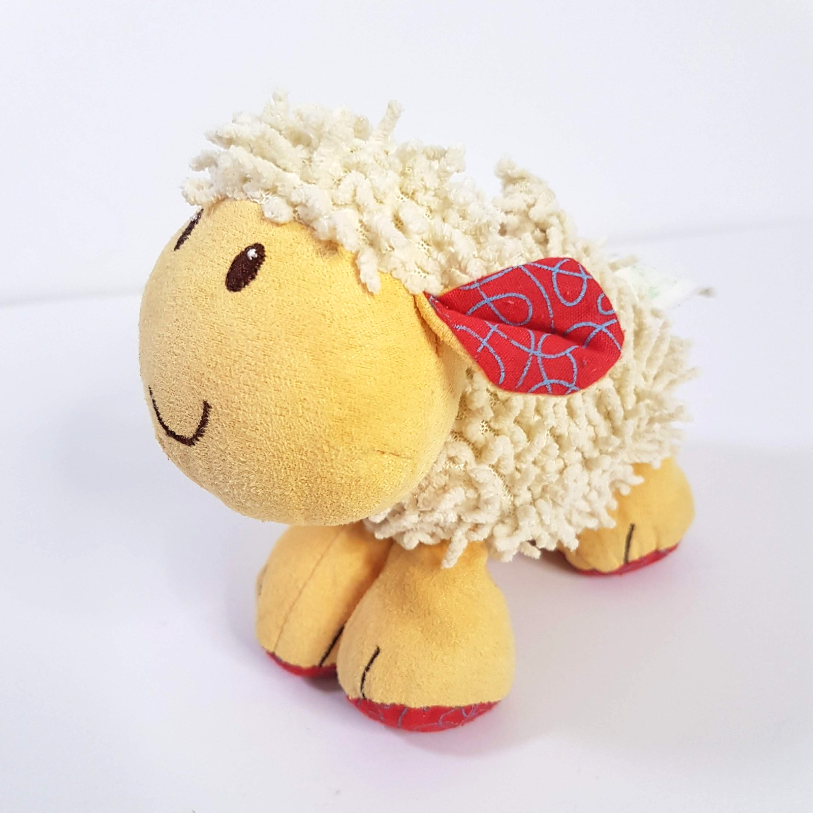 Blossom Farm LAMB BABY RATTLE Chamois Activity Toy Stuffed Animal Soft Toy ELC2