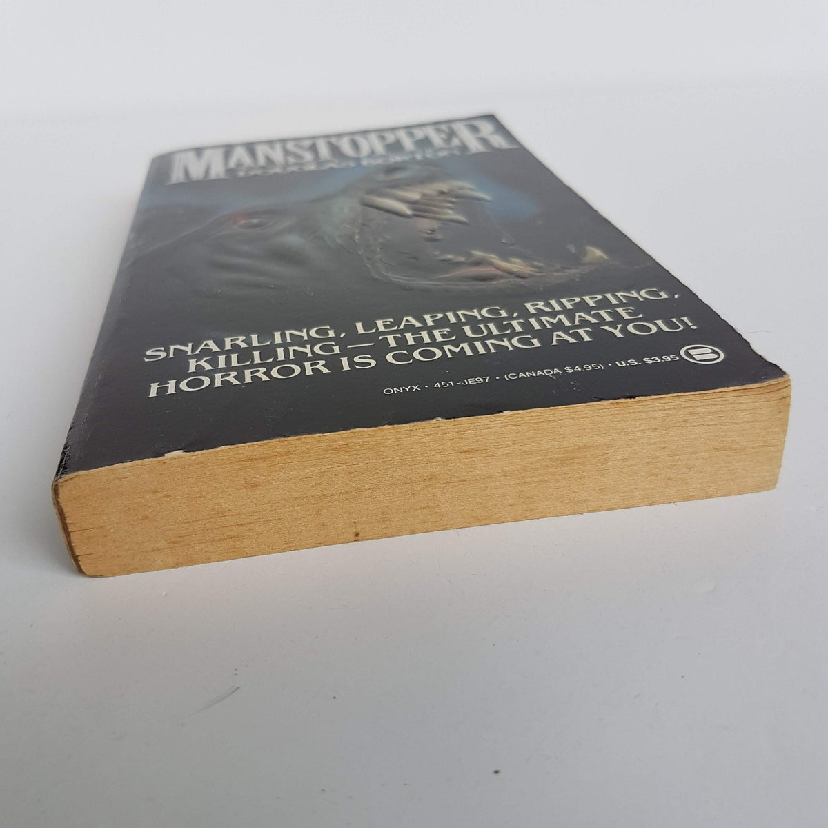 MANSTOPPER Douglas Borton Book Horror Paperback FIRST EDITION 1988 Scary Novel7