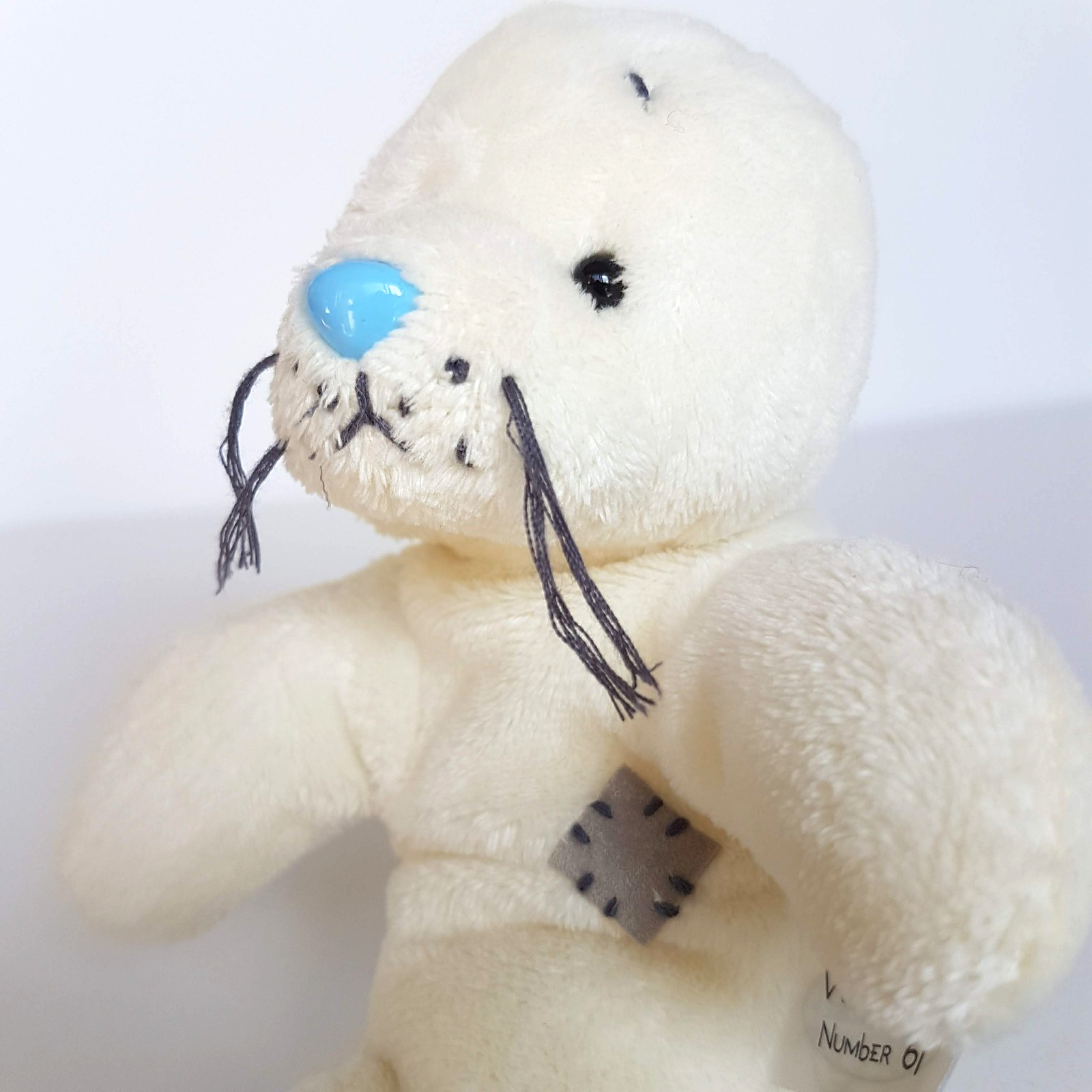 My Blue Nose Friends WHISKERS #61 Seal White Plush 12cm Stuffed Animal Soft Toy6