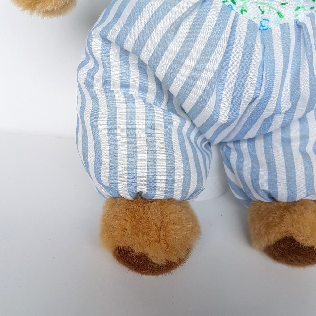 Canterbury Toys PUFFY BEAR Stuffed Animal 29cm Soft Toy Teddy Puffy Body Stripe6