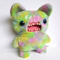 LARGE Fuggler Big Bigg Fugg SCREECH Funny Ugly Monster Soft Toy Tie Die Teeth0