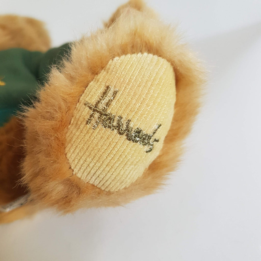 Harrods TEDDY BEAR Green Sweater 25cm Plush Soft Toy Stuffed Toy Collectible5