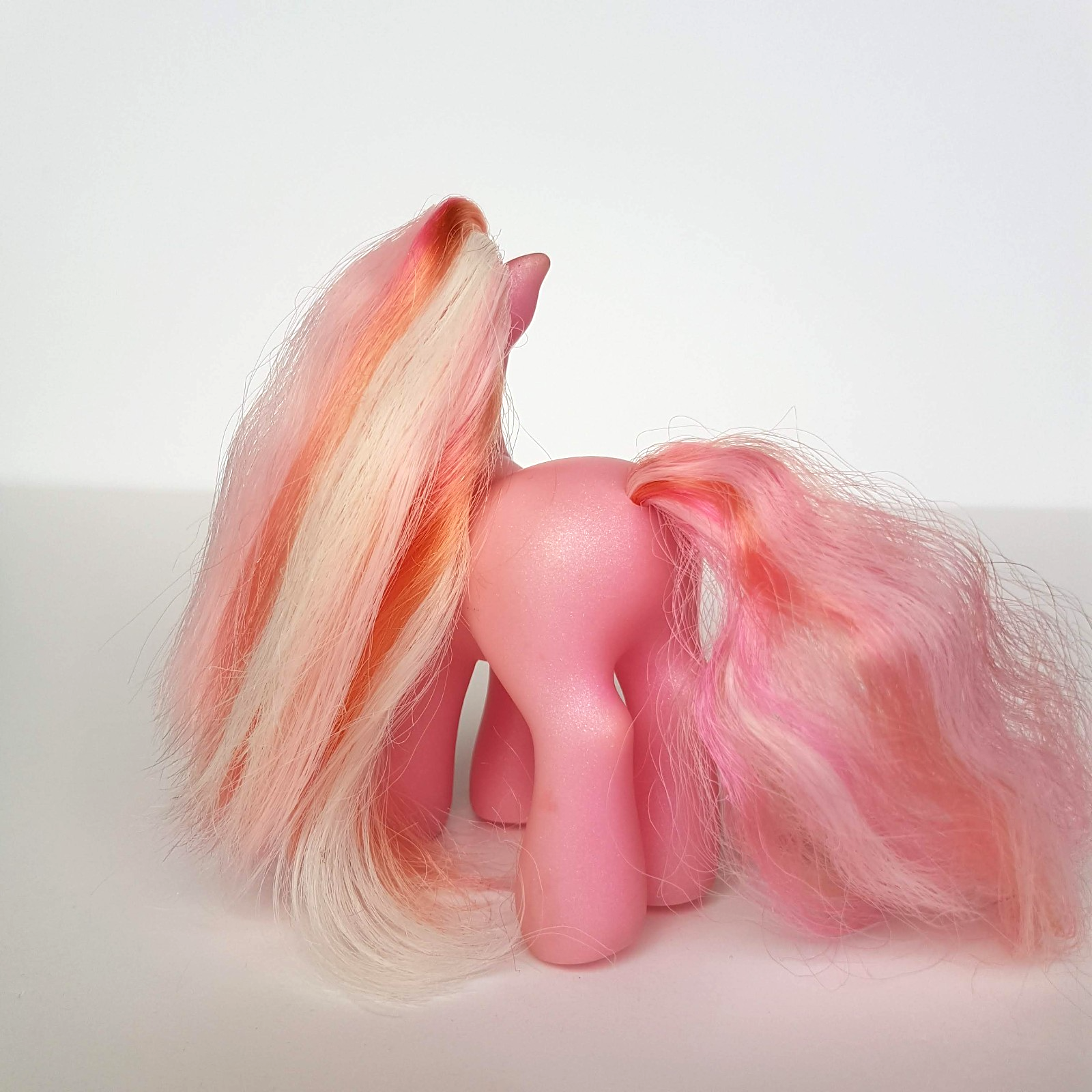 My Little Pony LUAU Horse Hasbro Vinyl Toy 2002 Brushable Tropical Flower Pink8