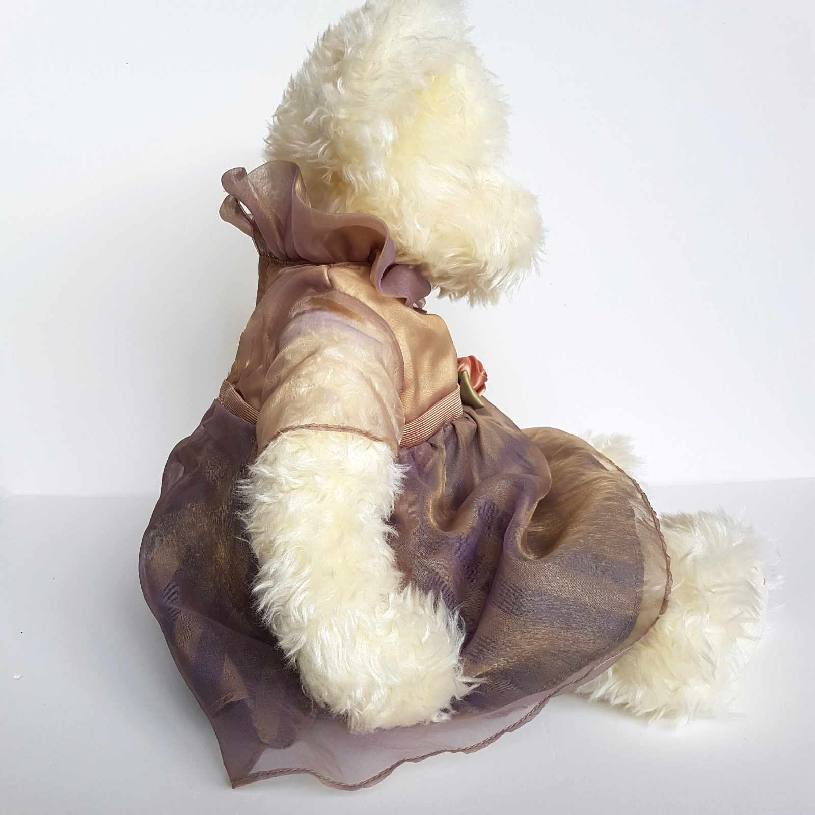 Russ CHLOE ROSE Teddy Bear 44cm Soft Toy Stuffed Animal Cute Dress Floppy Cuddly9
