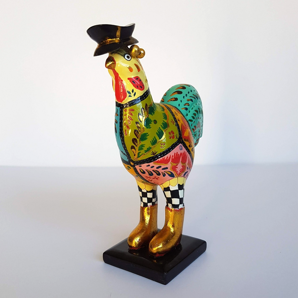 Tom's Drag HAND PAINTED ROOSTER Thomas Hoffman Decorative BIRD Figurine Statue5