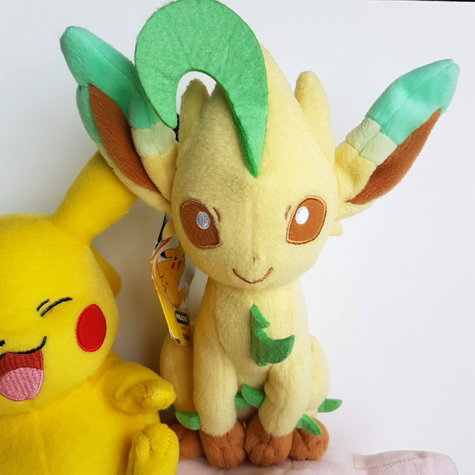 POKEMON PLUSH LOT Meowth Leafeon Wombbuffet Pikachu Jigglypuff Nintendo Soft Toy3