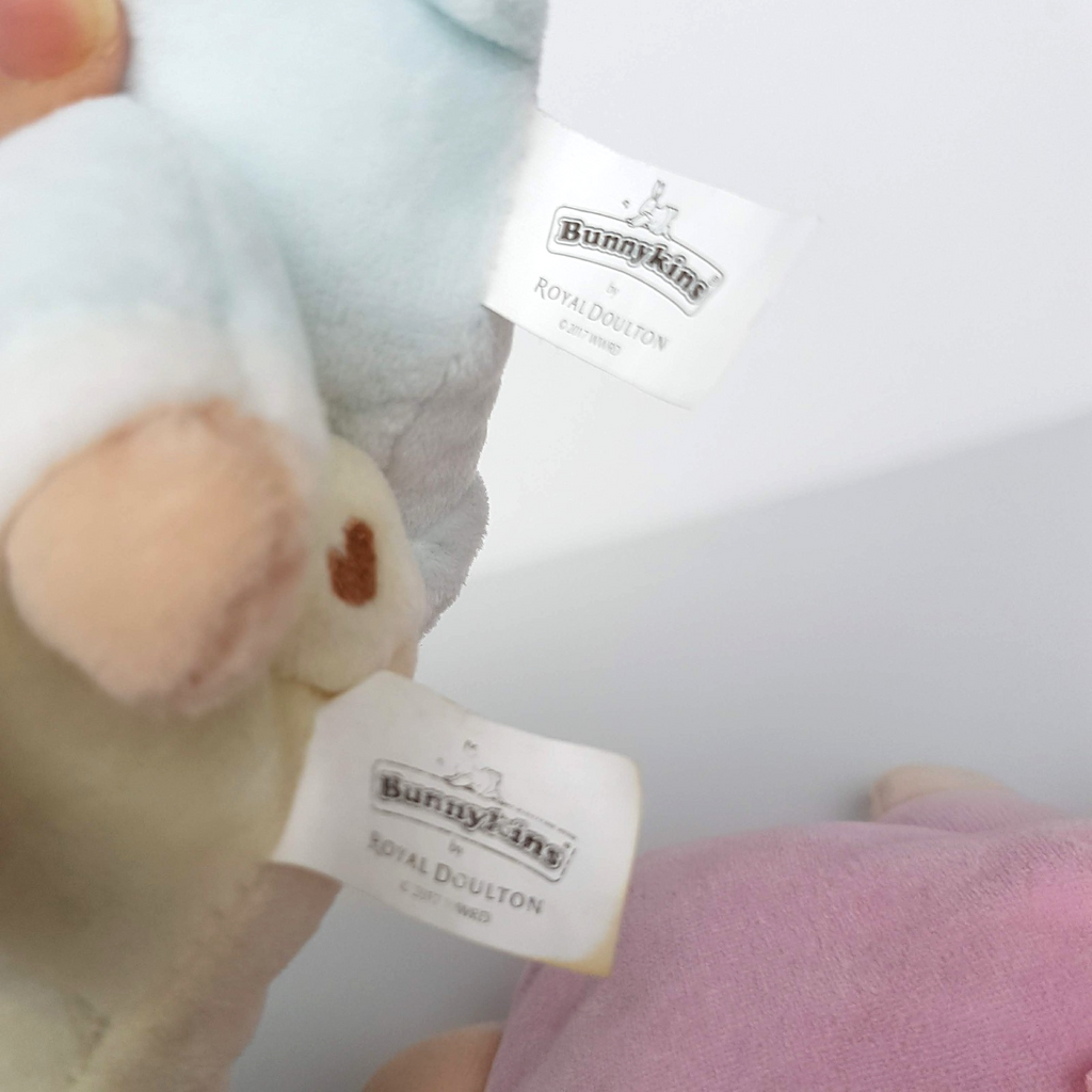 Royal Doulton BUNNYKINS Bunny Rabbit BABY Rattle Plush Soft Toy Stuffed Animal8