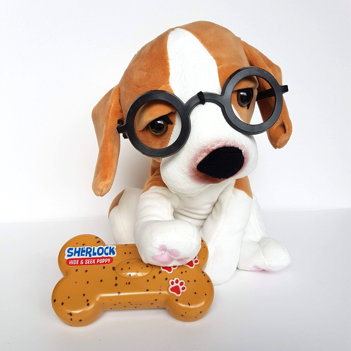 Sherlock Hide & Seek Puppy PLUSH + REMOTE Dog Plush 27cm Stuffed Animal Soft Toy0
