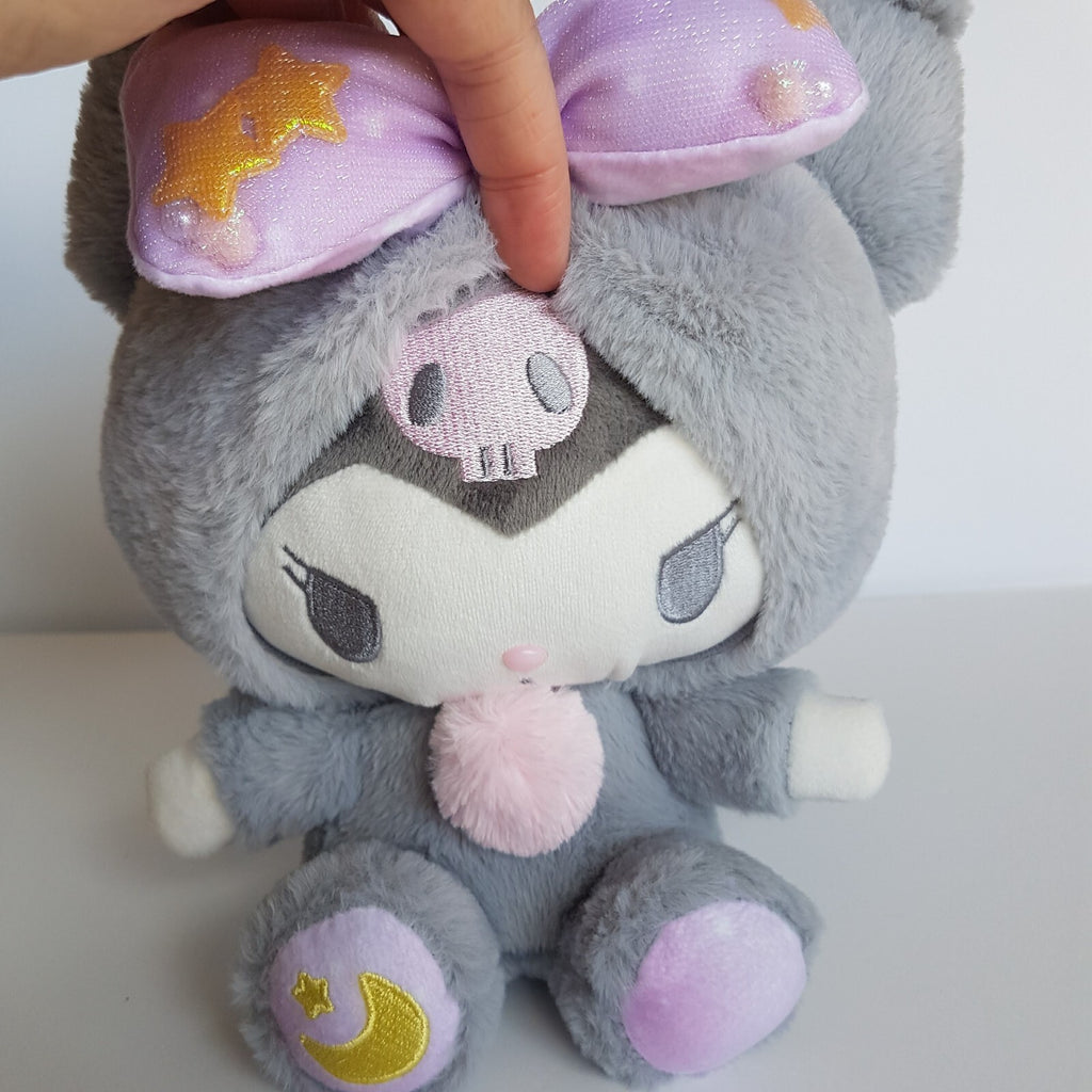 Genuine SANRIO Kuromi Hello Kitty 23cm Anime Plush Stuffed Animal Soft Toy Cute4