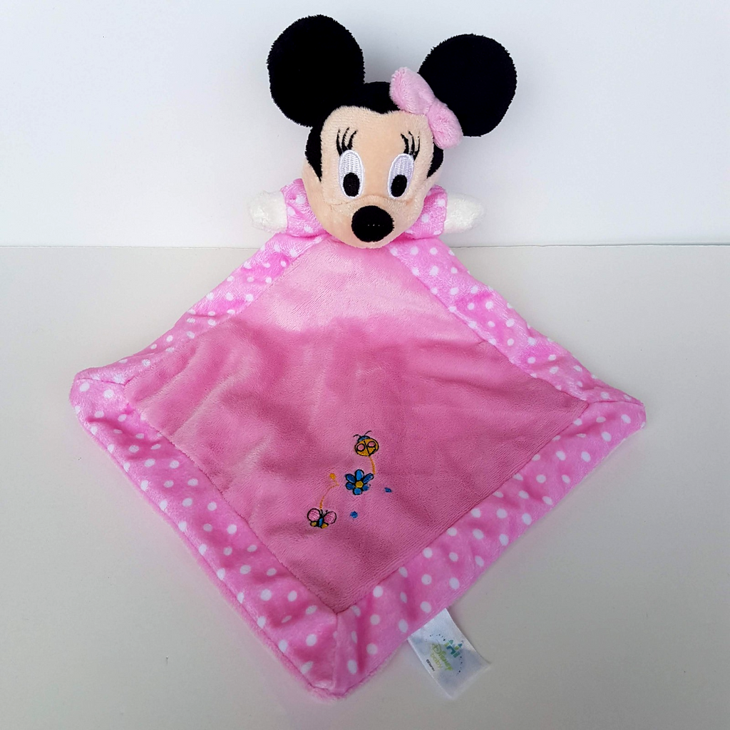 Disney Baby MINNIE MOUSE Baby Lovey Comforter Security Blanket Soft Toy Animal0