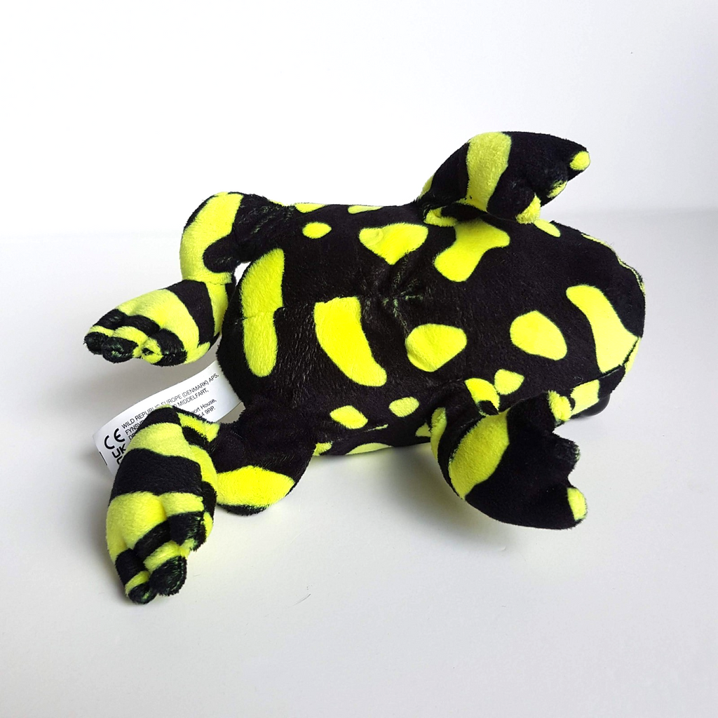 Wild Republic CORROBOREE FROG Plush Stuffed Animal Soft Toy Reptile Yellow Black9
