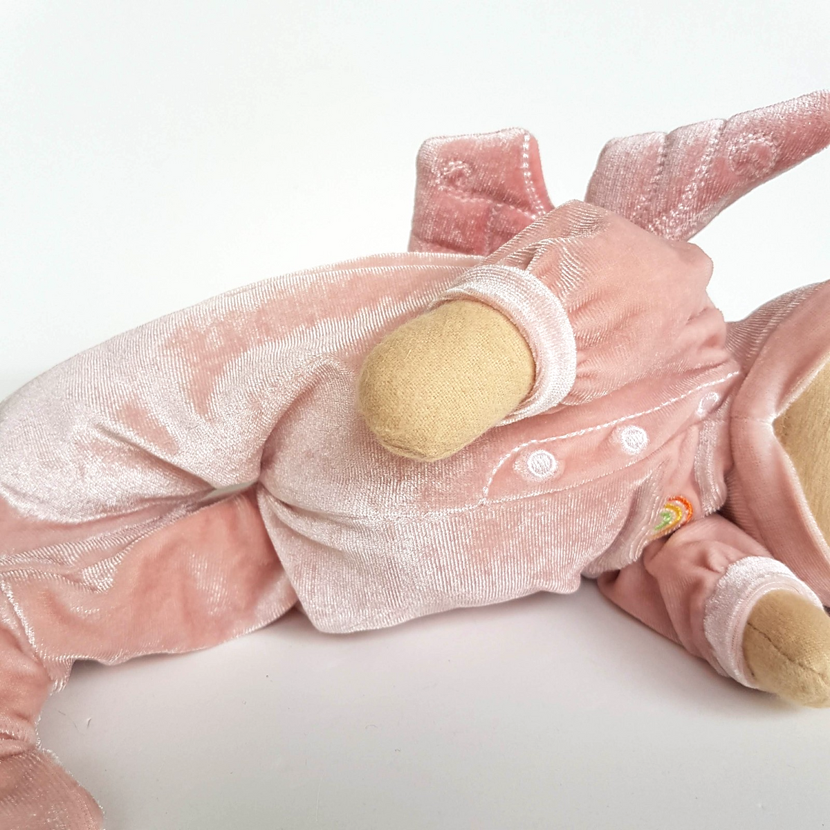 Olli Ella DOZY DINKUMS AURORA Fairy Doll Pink Plush Soft Fabric Doll Sleeping3