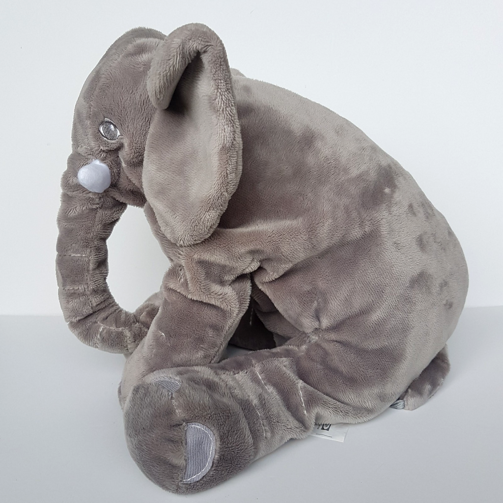 Ikea GREY ELEPHANT 29cm Plush Soft Toy Safari Stuffed Animal Cuddly Soft EUC7
