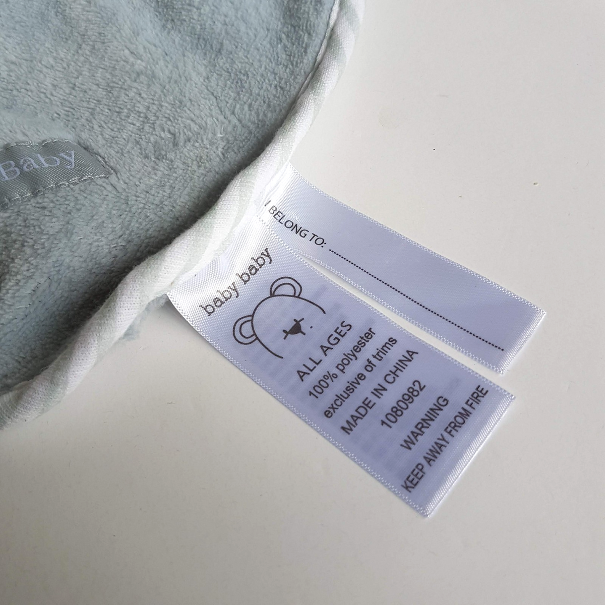 Baby baby BLUE TEDDY BEAR Lovey TAGS Security Comforter Sleep Soother Soft Toy2