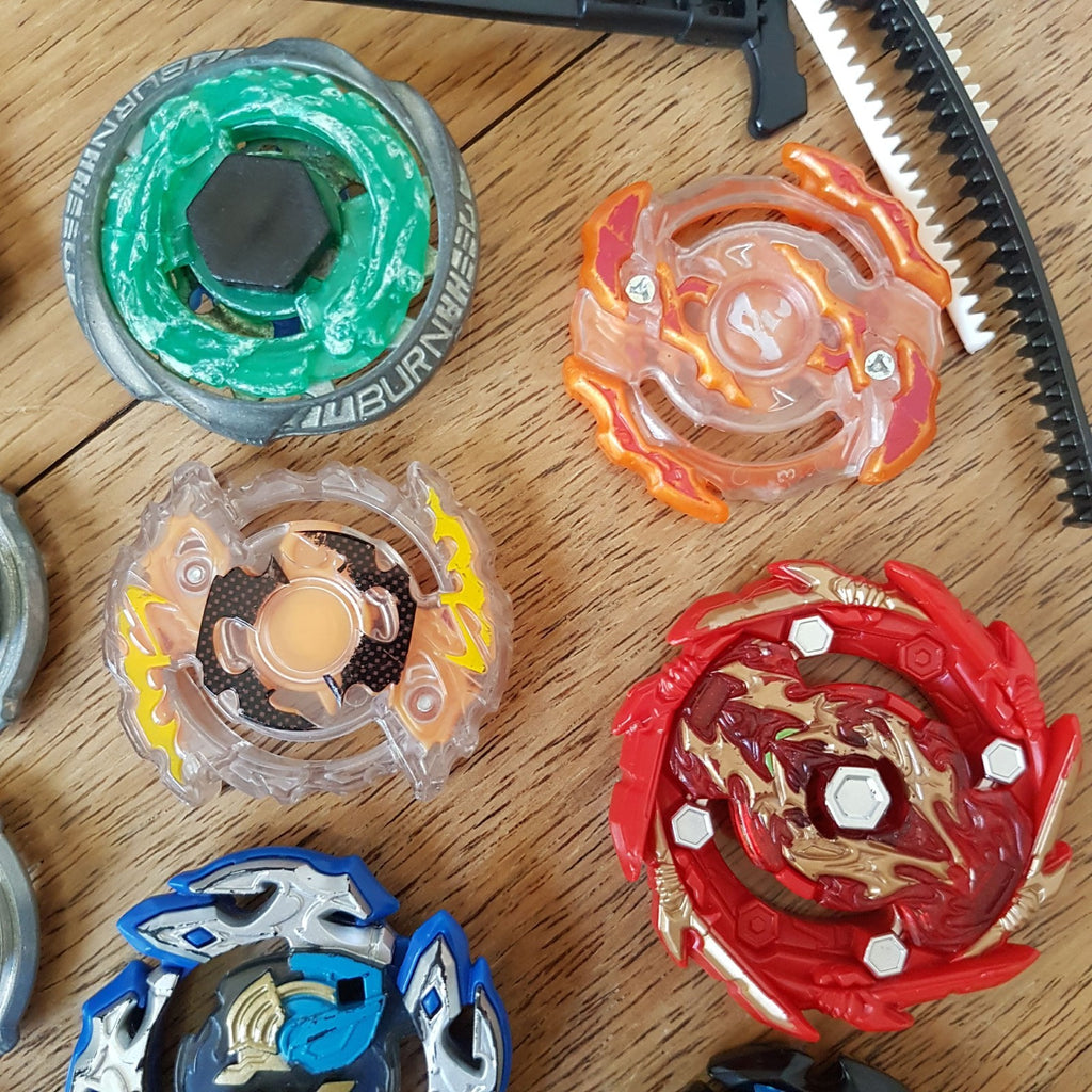 Beyblade Mixed Lot Tops Launchers Ripcords Beys Spinning Toys Action Kids Play5