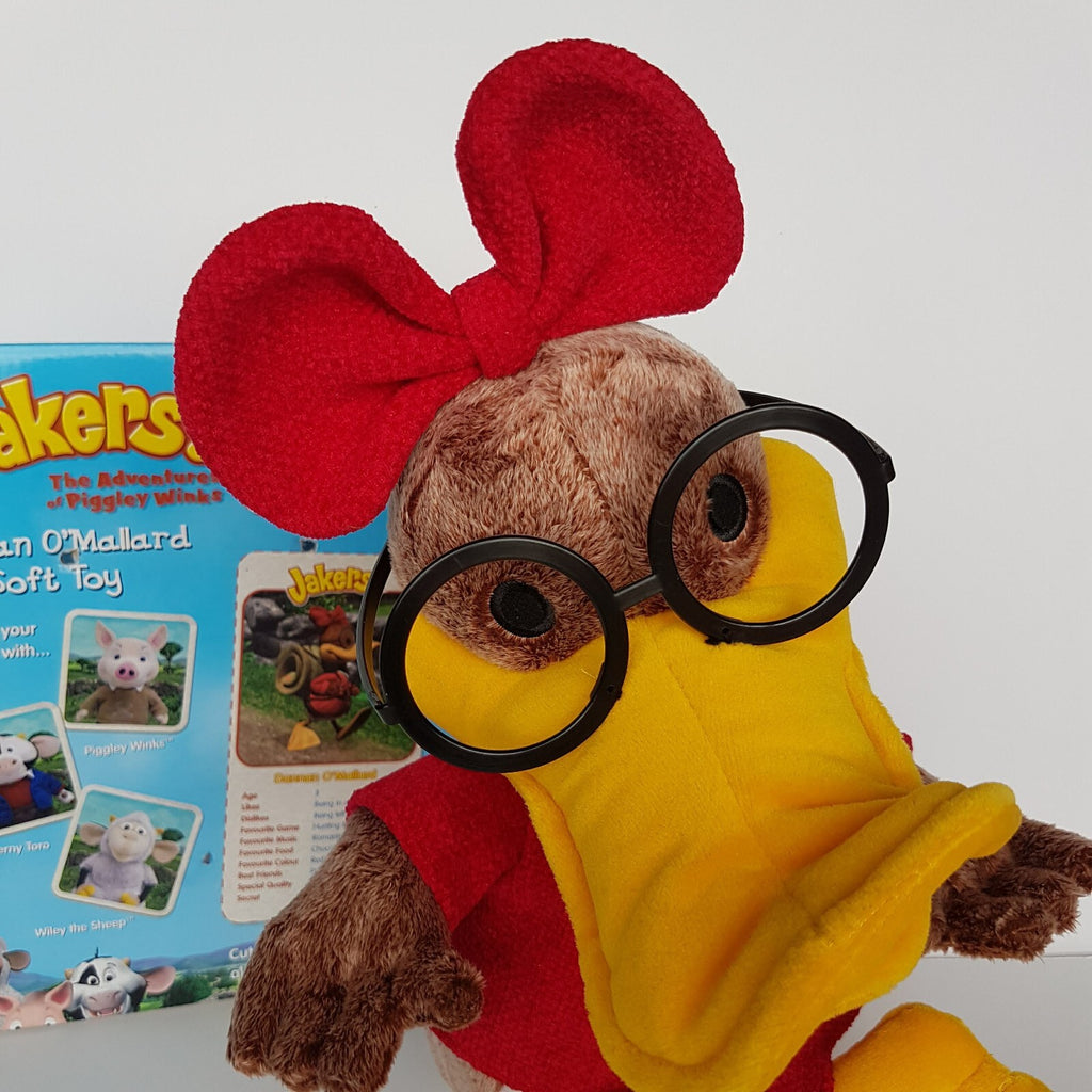 RARE LARGER SIZE Jakers! 39cm Adventures of Piggley Winks DANNAN O'MALLARD Duck1